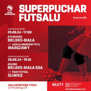 Mecze Superpucharu futsalu w środę w Tychach