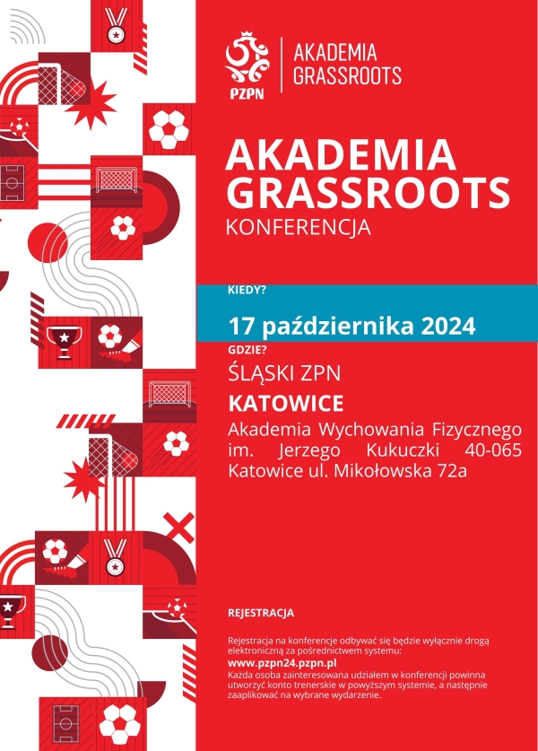 Zmiana terminu konferencji Akademii Grassroots na 17.10.24