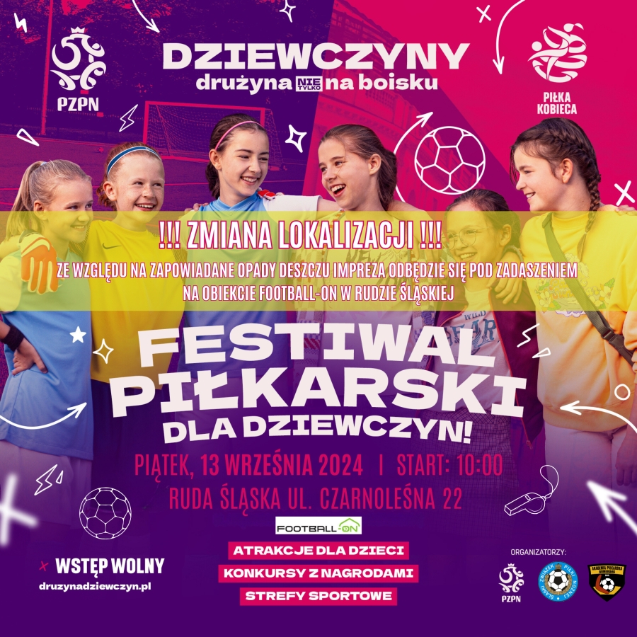 Zapraszamy na Festiwal Piłkarski dla Dziewczyn