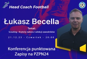 Zapraszamy na konferencję online z Łukaszem Becellą