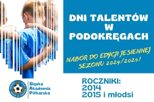 Zapraszamy na Dni Talentów! Rozpoczynamy nabór do jesiennej edycji sezonu 2024/2025.